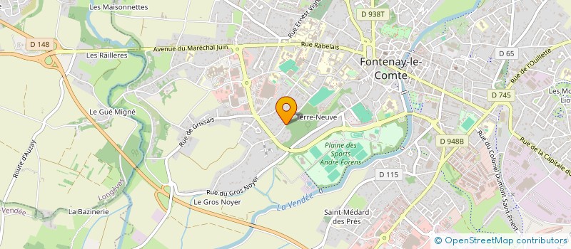 localisation de l'entreprise MONSIEUR FABRICE GUENET  FONTENAY-LE-COMTE