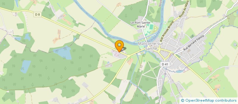 localisation de l'entreprise MONSIEUR FABRICE GUERET  MALICORNE-SUR-SARTHE