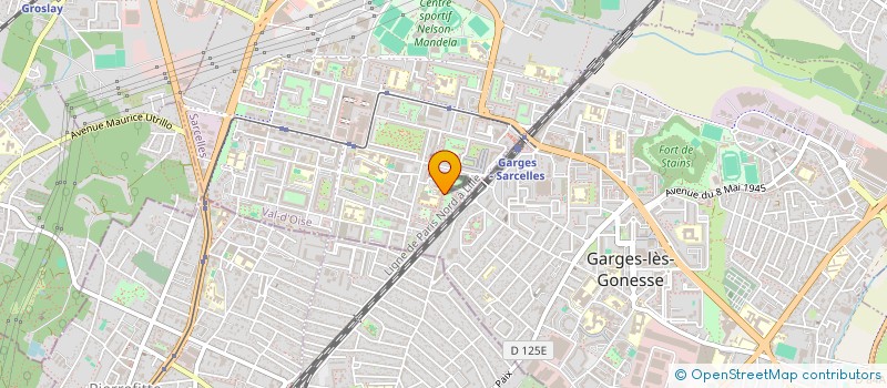 localisation de l'entreprise MONSIEUR FABRICE GUERRIER  SARCELLES