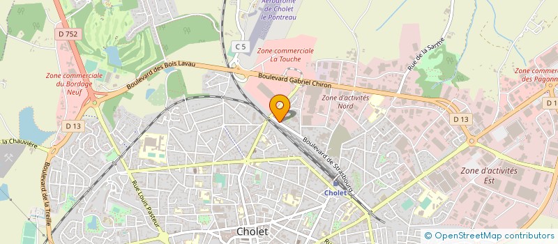 localisation de l'entreprise MONSIEUR FABRICE GUERRY à CHOLET