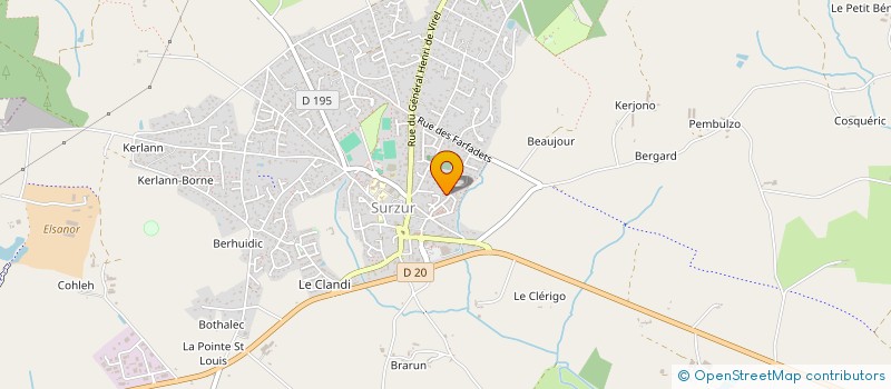 localisation de l'entreprise MONSIEUR FABRICE GUILLAS à SURZUR