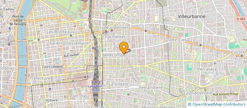 localisation de l'entreprise MONSIEUR FABRICE GUILLAUD à LYON