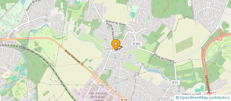 localisation de l'entreprise MONSIEUR FABRICE GUILLAUME  SANTENY