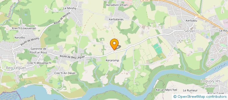 localisation de l'entreprise MONSIEUR FABRICE GUILLOSSOU  LANNION