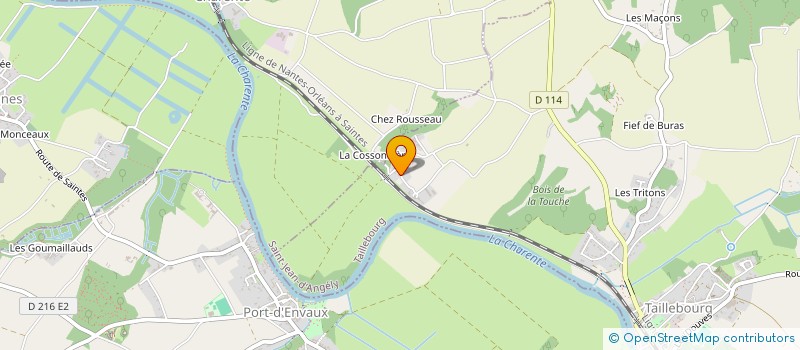 localisation de l'entreprise MONSIEUR FABRICE GUILLOT  TAILLEBOURG