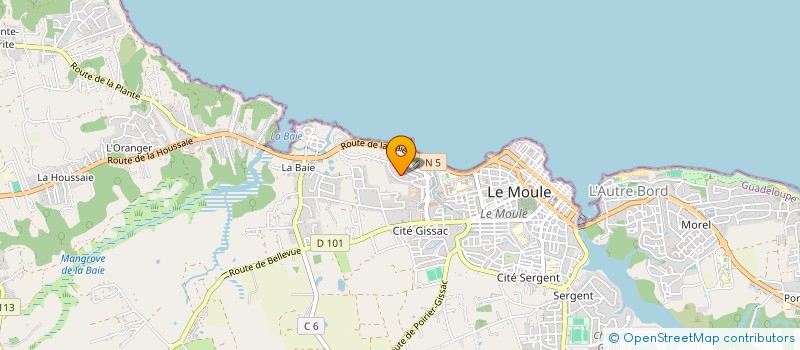 localisation de l'entreprise MONSIEUR FABRICE GUMIEL à LE MOULE
