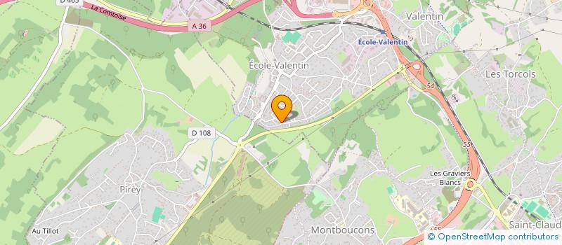 localisation de l'entreprise MONSIEUR FABRICE GUYON à ECOLE-VALENTIN