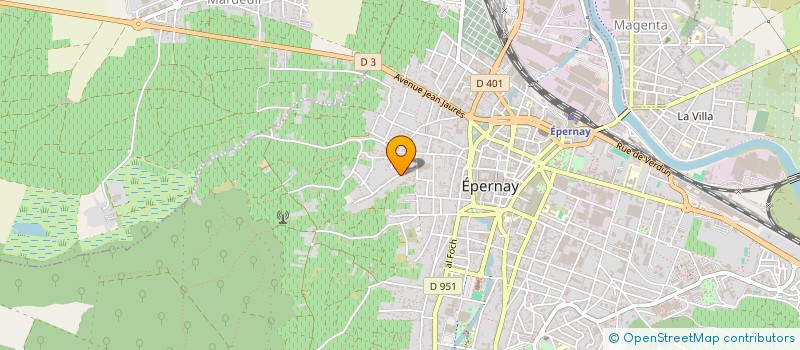 localisation de l'entreprise MONSIEUR FABRICE HALET  EPERNAY