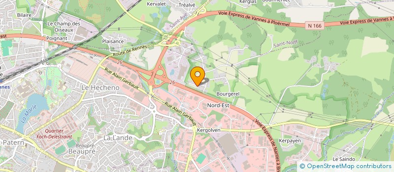 localisation de l'entreprise MONSIEUR FABRICE HAMON à VANNES