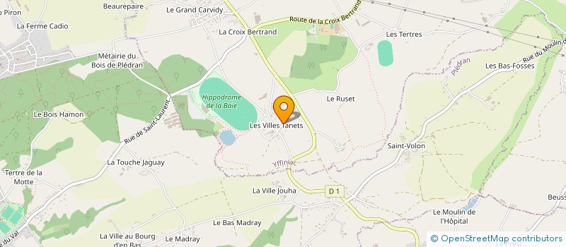 localisation de l'entreprise MONSIEUR FABRICE HAMON  YFFINIAC