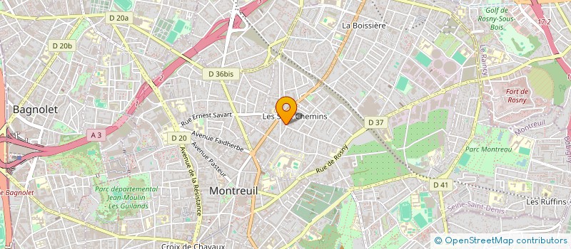 localisation de l'entreprise MONSIEUR FABRICE HARLE à MONTREUIL