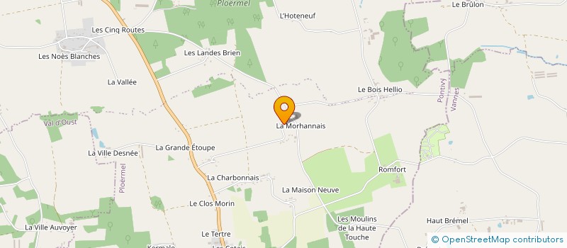 localisation de l'entreprise MONSIEUR FABRICE HAVARD  PLOERMEL