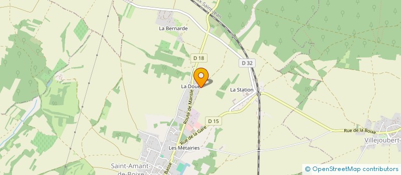 localisation de l'entreprise MONSIEUR FABRICE HAYS  SAINT-AMANT-DE-BOIXE