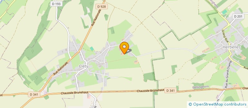 localisation de l'entreprise MONSIEUR FABRICE HELIN  CLETY