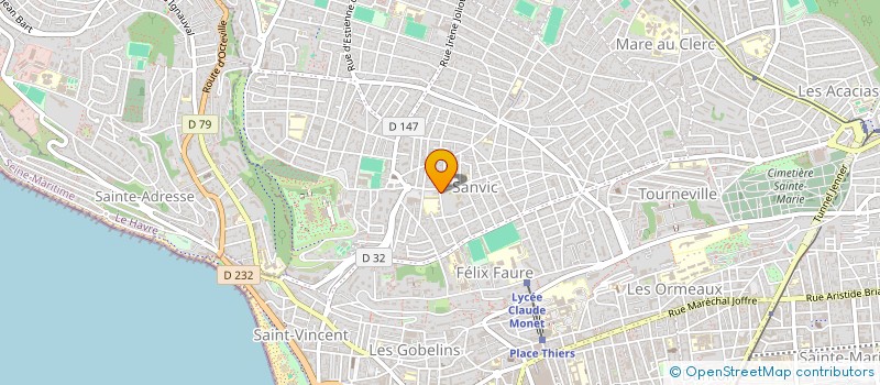 localisation de l'entreprise MONSIEUR FABRICE HELLE  LE HAVRE