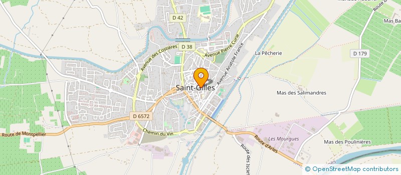 localisation de l'entreprise MONSIEUR FABRICE HELLE  SAINT-GILLES