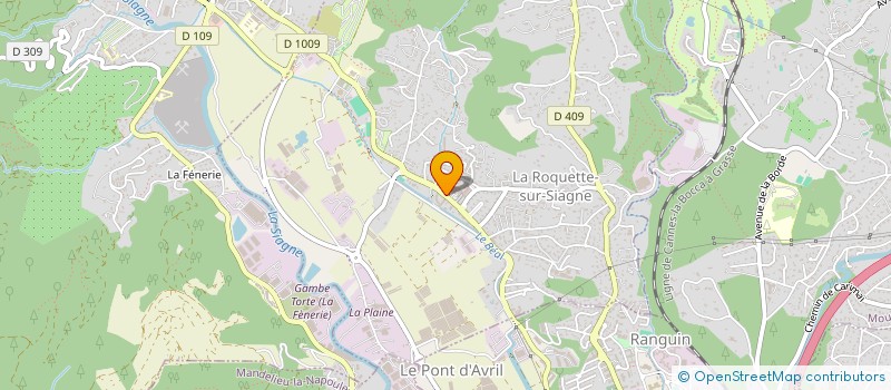 localisation de l'entreprise MONSIEUR FABRICE HERAUT à PEGOMAS