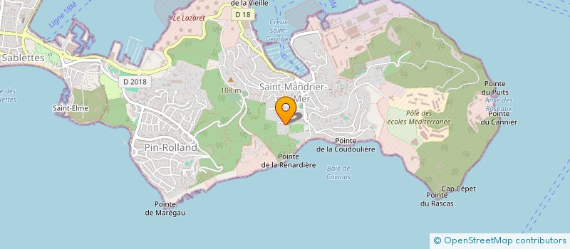 localisation de l'entreprise MONSIEUR FABRICE HERMITTE  SAINT-MANDRIER-SUR-MER