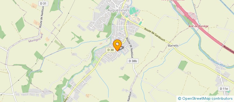 localisation de l'entreprise MONSIEUR FABRICE HERVE  AYGUESVIVES