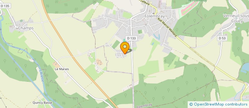 localisation de l'entreprise MONSIEUR FABRICE HIDDEN  FOLEMBRAY