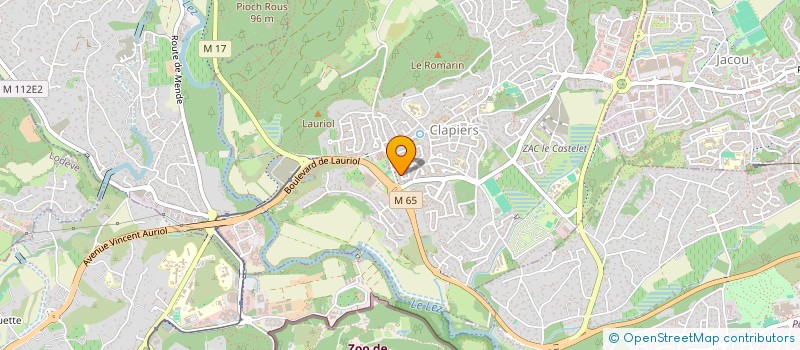 localisation de l'entreprise MONSIEUR FABRICE HLADYNINK  CLAPIERS