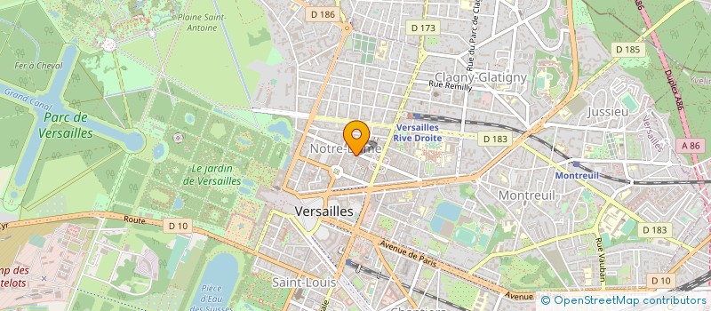 localisation de l'entreprise MONSIEUR FABRICE HONGRE BOYELDIEU à VERSAILLES