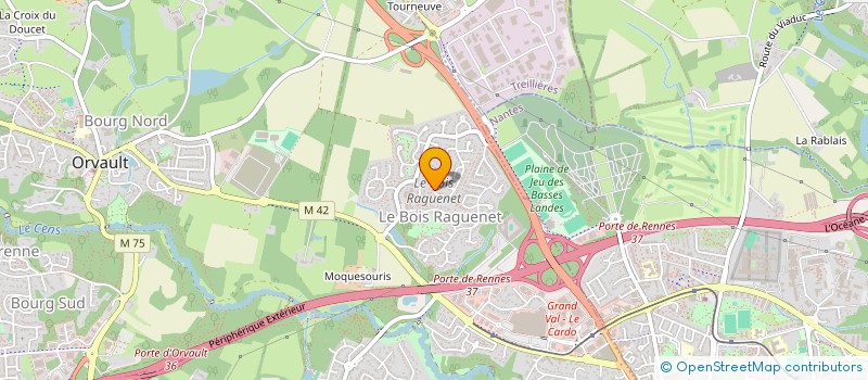 localisation de l'entreprise MONSIEUR FABRICE HUBERT  ORVAULT