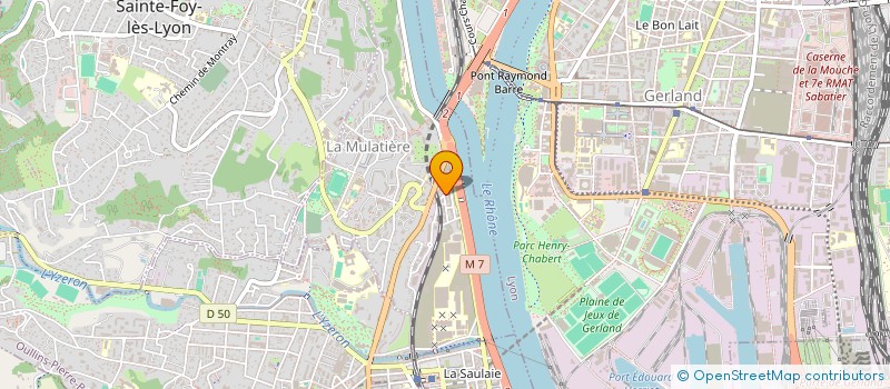 localisation de l'entreprise MONSIEUR FABRICE HUMBERT  LA MULATIERE