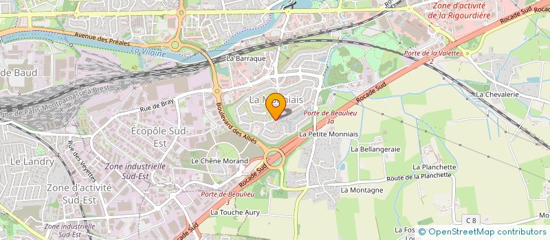 localisation de l'entreprise MONSIEUR FABRICE HUREL  RENNES