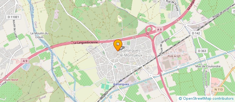 localisation de l'entreprise MONSIEUR FABRICE IBANEZ  GALLARGUES-LE-MONTUEUX