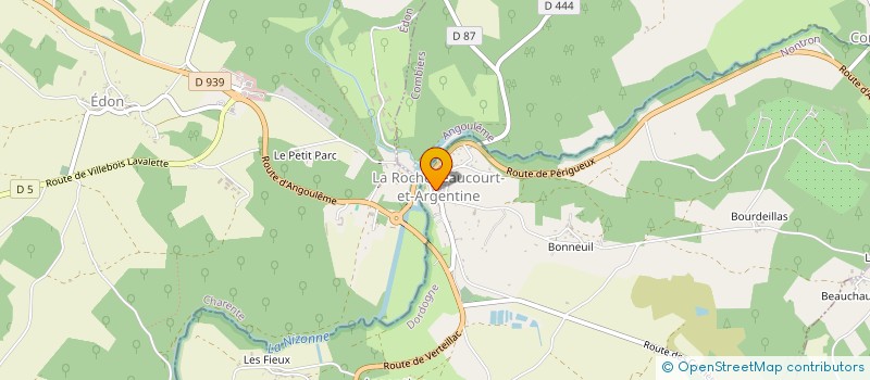 localisation de l'entreprise MONSIEUR FABRICE IMBERT  LA ROCHEBEAUCOURT-ET-ARGENTINE