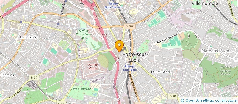 localisation de l'entreprise MONSIEUR FABRICE JACQUES TRYER à ROSNY-SOUS-BOIS