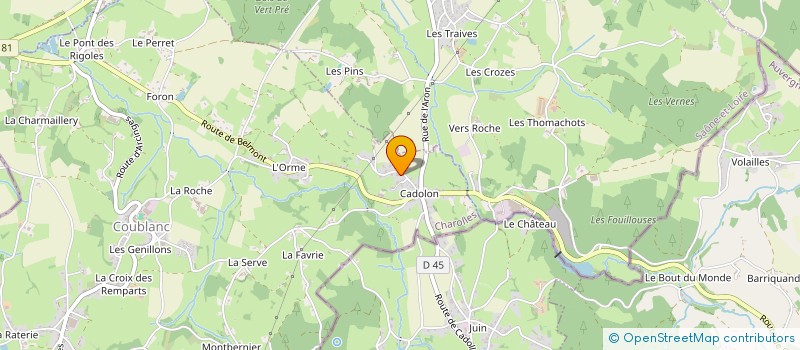 localisation de l'entreprise MONSIEUR FABRICE JACQUET  COUBLANC