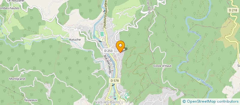 localisation de l'entreprise MONSIEUR FABRICE JAGLOVSKY  VALS-LES-BAINS