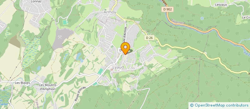 localisation de l'entreprise MONSIEUR FABRICE JAMAIN  LYAUD