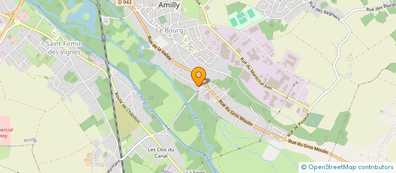 localisation de l'entreprise MONSIEUR FABRICE JANNET à AMILLY