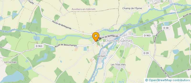 localisation de l'entreprise MONSIEUR FABRICE JANVIER à CHAILLY-EN-GATINAIS