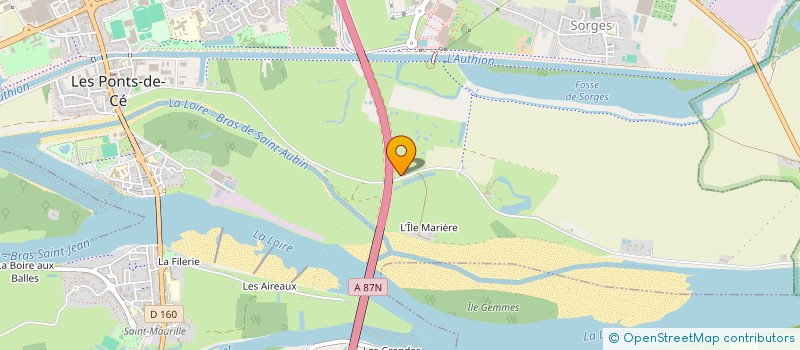 localisation de l'entreprise MONSIEUR FABRICE JAROUSSEAU à LES PONTS DE CE