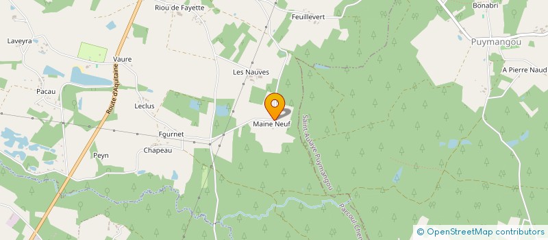 localisation de l'entreprise MONSIEUR FABRICE JAUBERT  LA JEMAYE-PONTEYRAUD