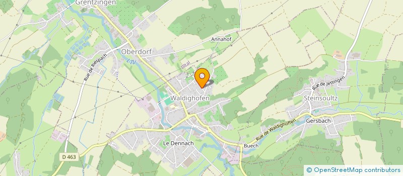 localisation de l'entreprise MONSIEUR FABRICE JERMANN  WALDIGHOFEN