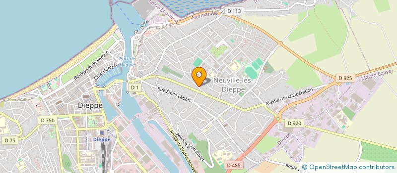 localisation de l'entreprise MONSIEUR FABRICE JOSSET  DIEPPE