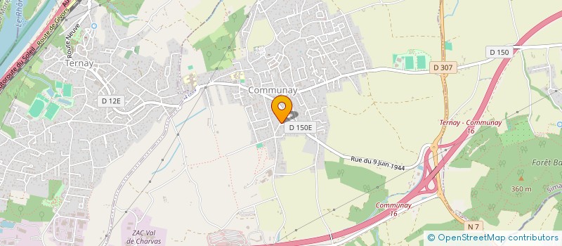 localisation de l'entreprise MONSIEUR FABRICE JOUVE  COMMUNAY