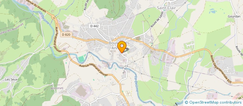 localisation de l'entreprise MONSIEUR FABRICE JOUVE  BOULIEU-LES-ANNONAY