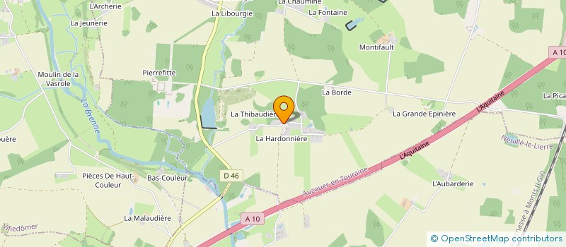 localisation de l'entreprise MONSIEUR FABRICE JUBLIN  AUZOUER-EN-TOURAINE