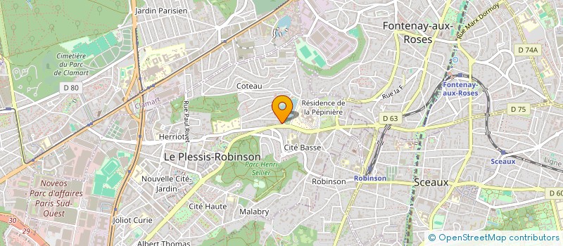 localisation de l'entreprise MONSIEUR FABRICE JULHES à LE PLESSIS-ROBINSON