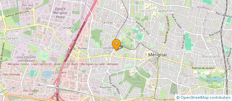 localisation de l'entreprise MONSIEUR FABRICE JUNIOR OSSIBOUGNA  MERIGNAC