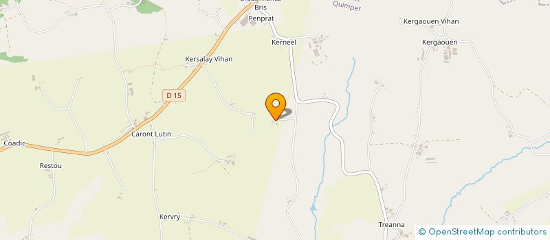 localisation de l'entreprise MONSIEUR FABRICE KERVELLA  ELLIANT