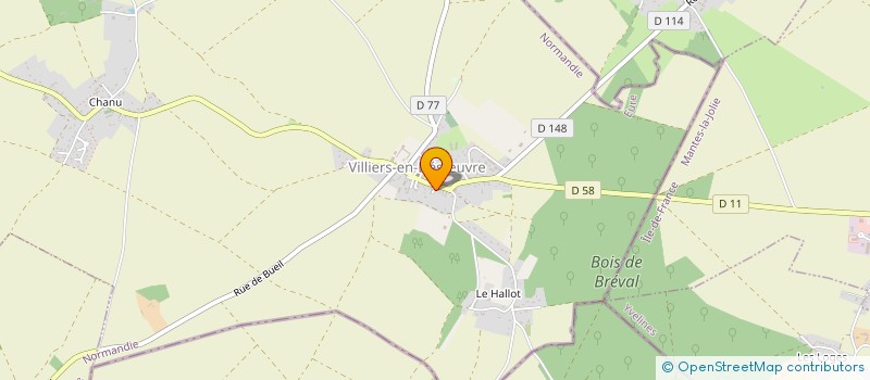 localisation de l'entreprise MONSIEUR FABRICE KINTZ à VILLIERS-EN-DESŒUVRE