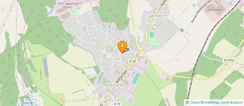 localisation de l'entreprise MONSIEUR FABRICE KLOSSOWSKI à FOLSCHVILLER