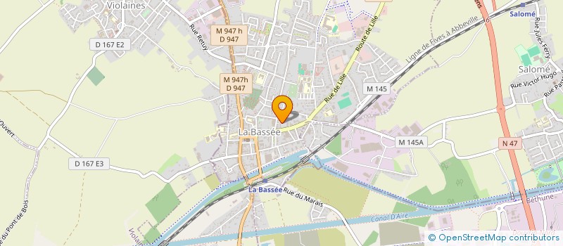 localisation de l'entreprise MONSIEUR FABRICE KOEHLER  LA BASSEE